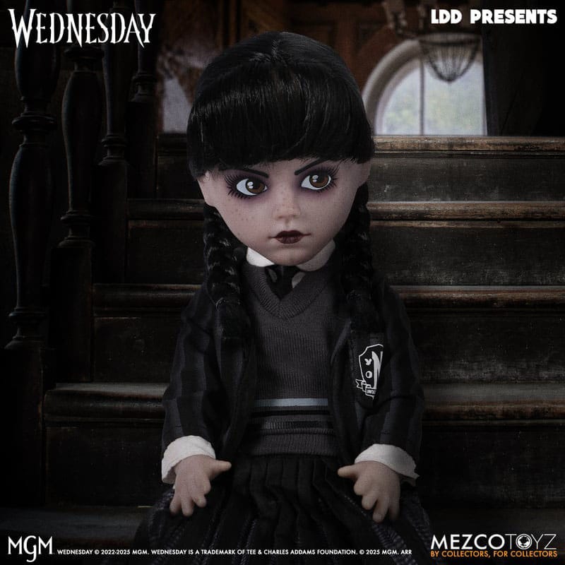 Living Dead Dolls Living Dead Dolls Presents Wednesday Addams - Nevermore Academy Uniform | Official Netflix Series Collectible Doll - Simon's Collectibles, UK