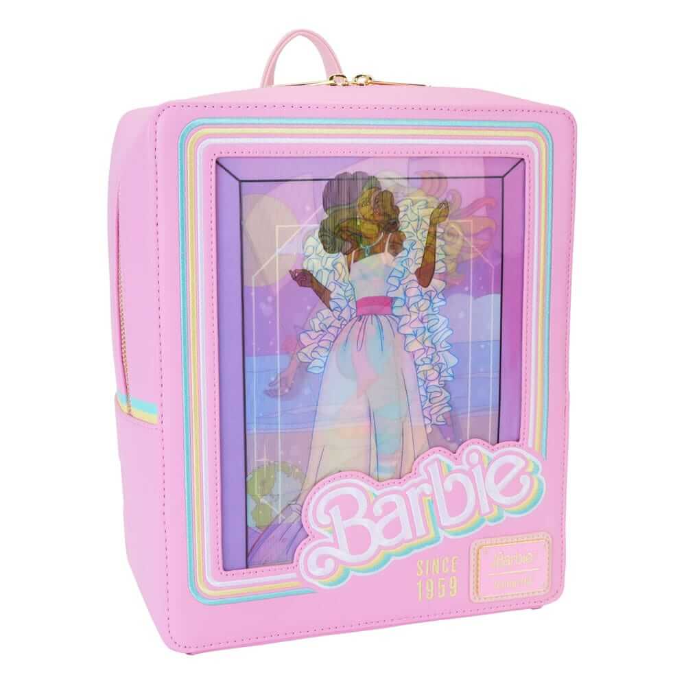 Loungefly Barbie 65th Anniversary Doll Box Triple Lenticular Mini Backpack - Simon's Collectibles