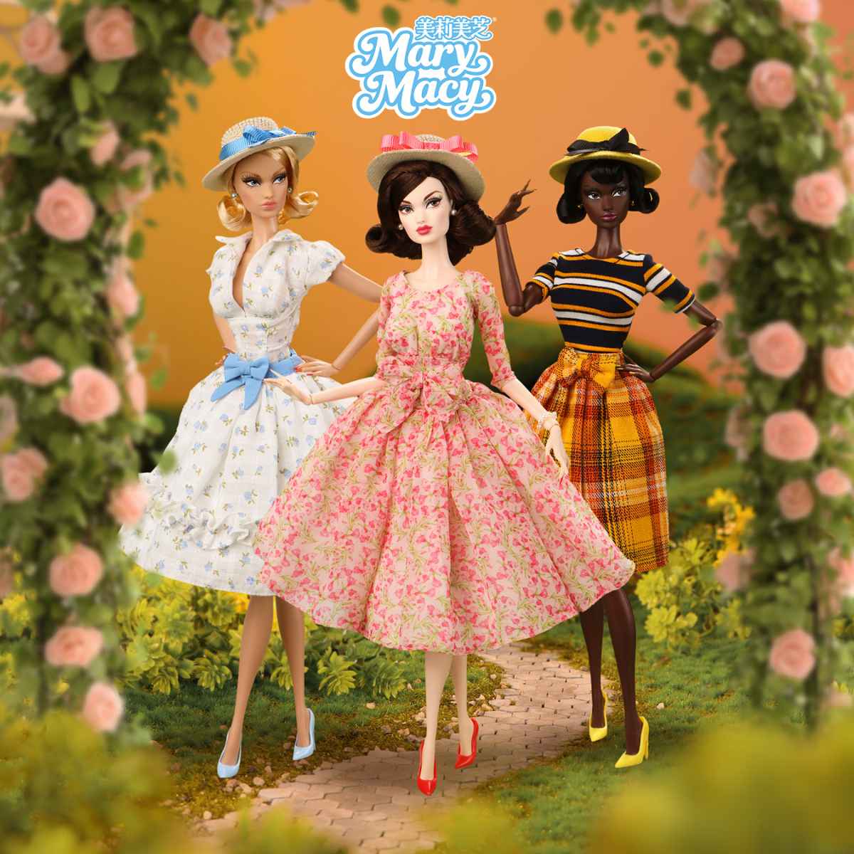JHDFASHIONDOLL MaryMacy – Valley of the Dolls: Garden Party Gift Set 'Pink Blossoms' Doll VD2504 - Simon's Collectibles, UK
