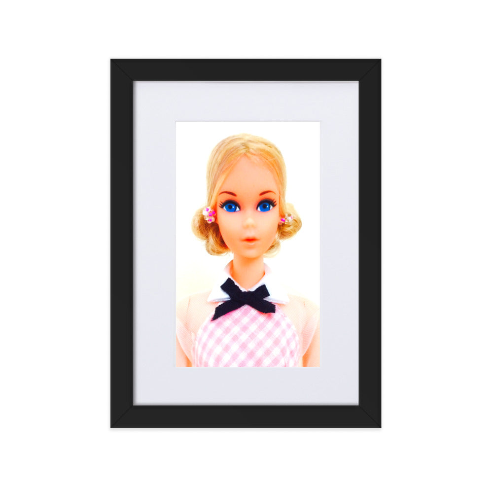 "1973 Quick Curl Barbie Portrait" Matted Museum-Quality Framed Print - Simon's Collectibles Limited Edition (Original Photography)