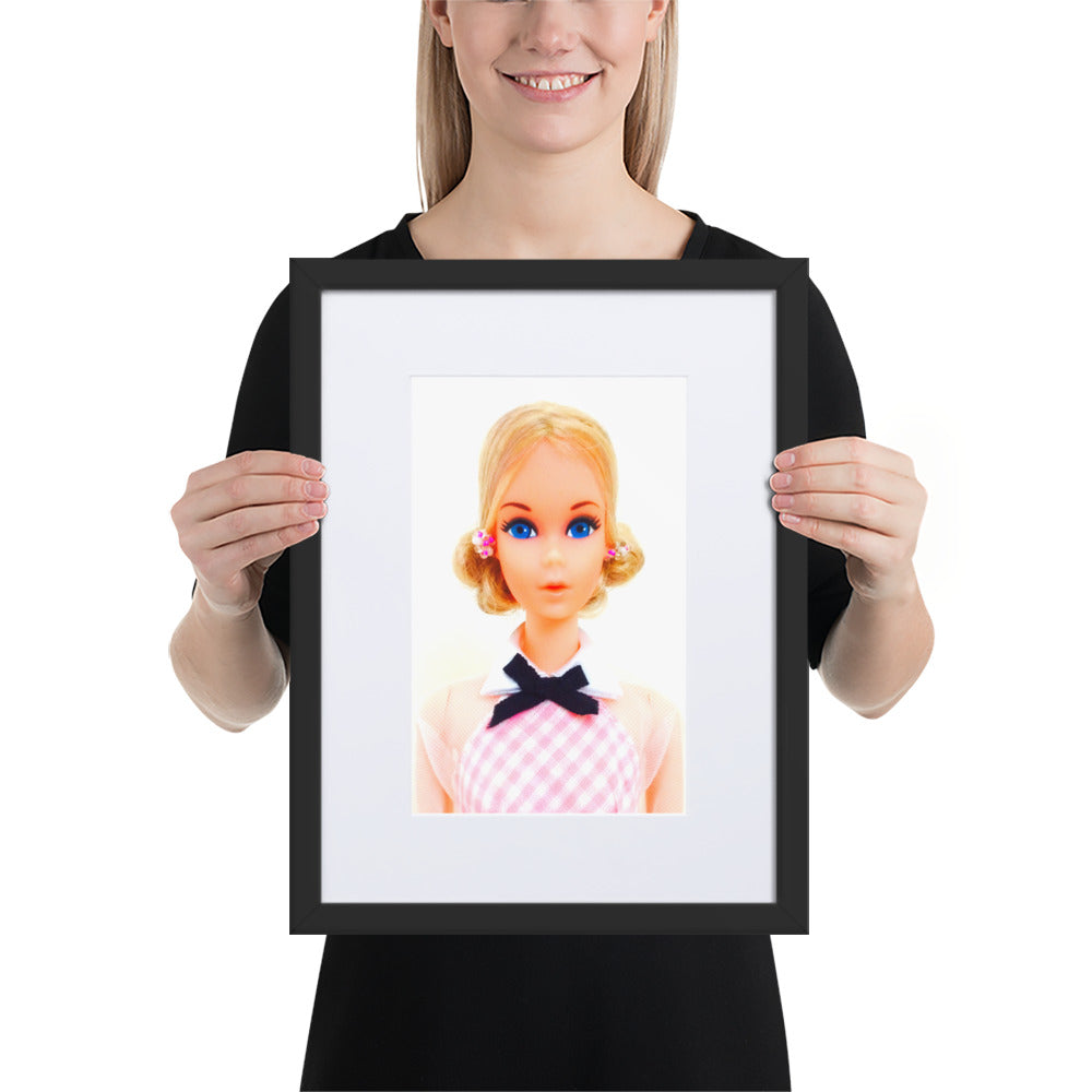 "1973 Quick Curl Barbie Portrait" Matted Museum-Quality Framed Print - Simon's Collectibles Limited Edition (Original Photography)