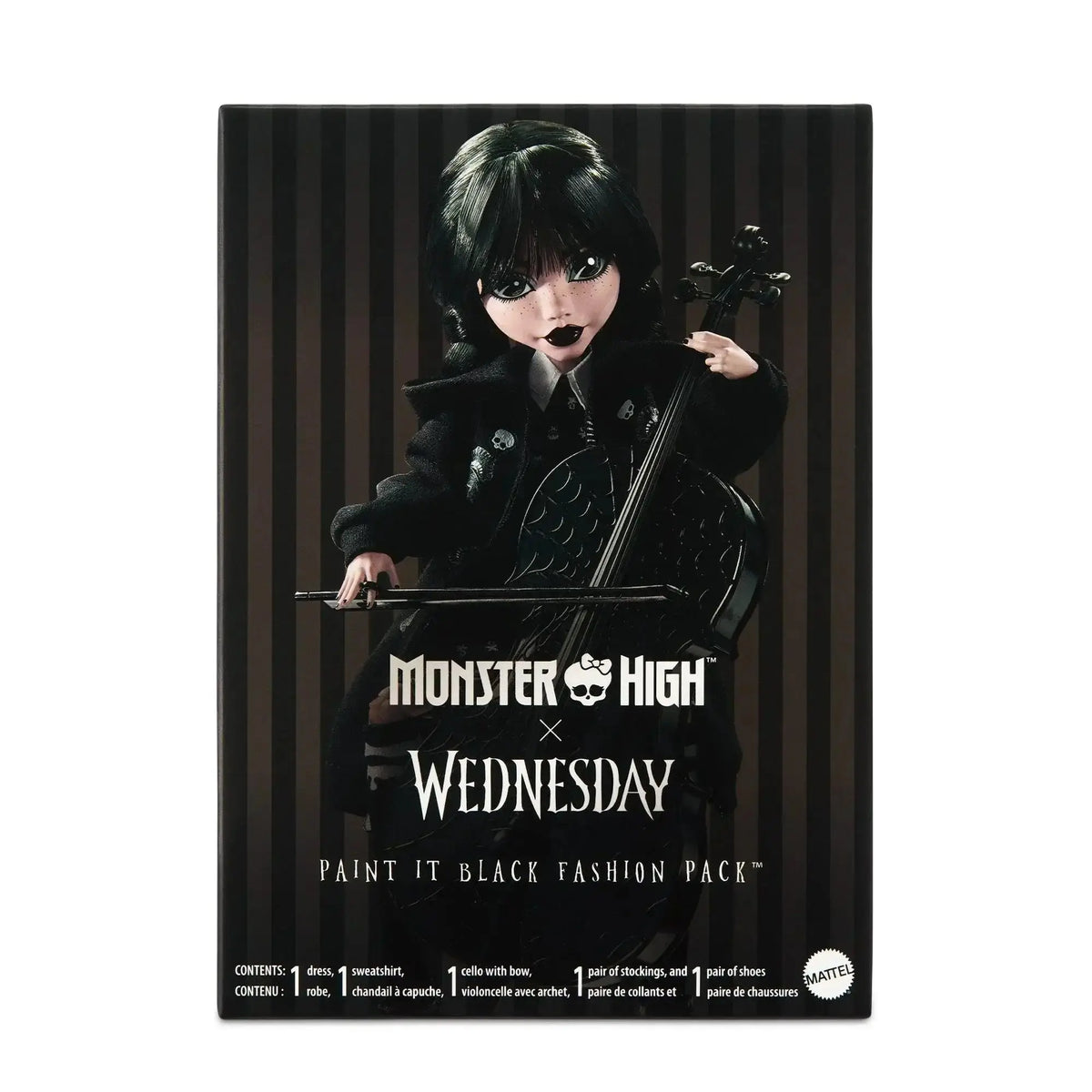 Monster High X Wednesday Collection: Exclusive Paint It Black Fashion Pack | Monster High