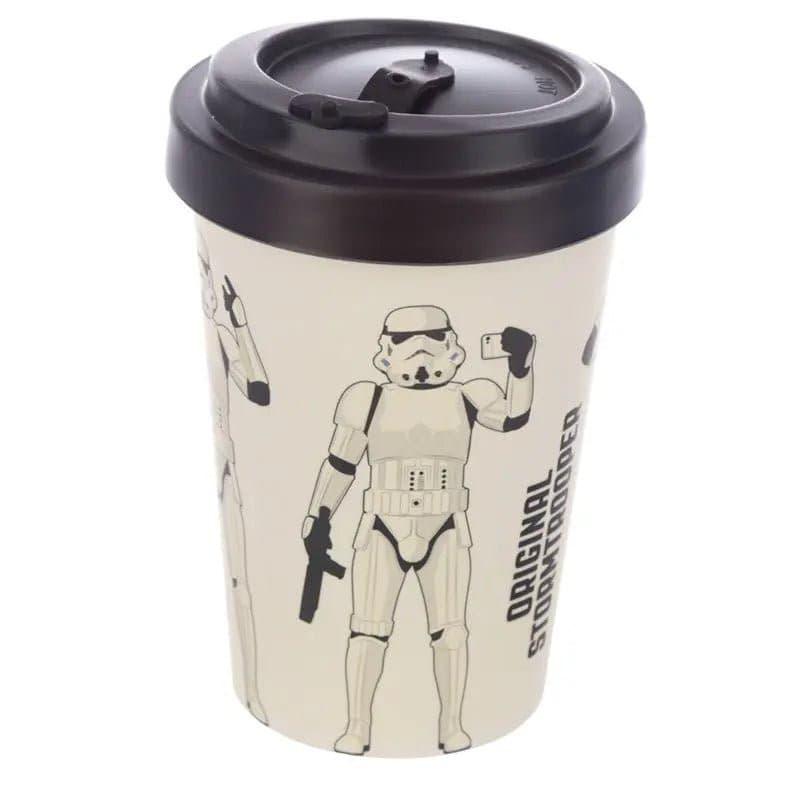 The Original Stormtrooper White Reusable Screw Top Bamboo Composite Travel Mug by The Original Stormtrooper in the at section at Simon's Collectibles based in the UK.