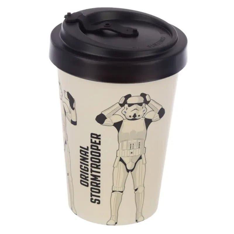 The Original Stormtrooper White Reusable Screw Top Bamboo Composite Travel Mug | The Original Stormtrooper