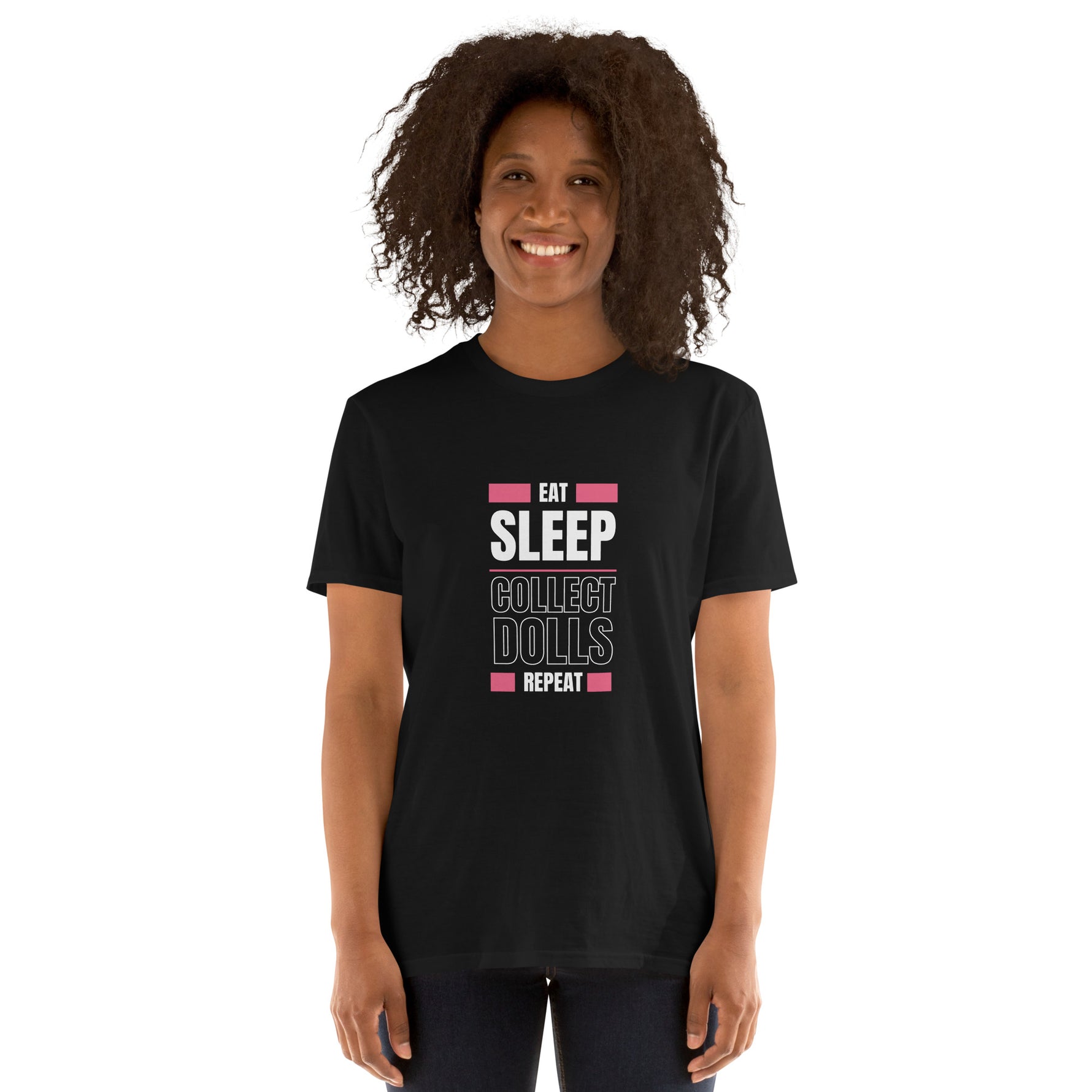 'Eat Sleep Collect Dolls Repeat' Collector's Short-Sleeve Unisex T-Shirt