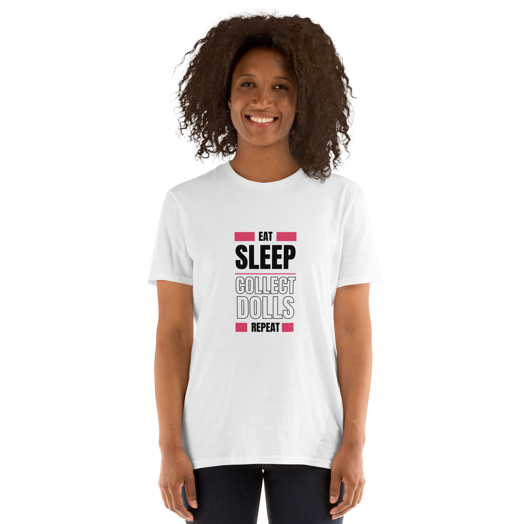 'Eat Sleep Collect Dolls Repeat' Collector's Short-Sleeve Unisex T-Shirt