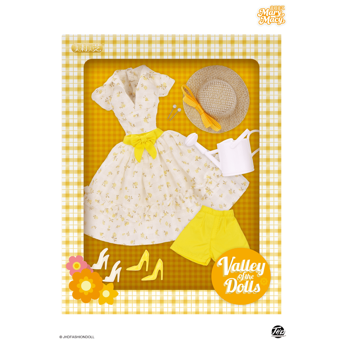 VIP VD2507 – MaryMacy Valley of the Dolls: Garden Party Fashion Set – Yellow Blossoms - Simon's Collectibles, UK