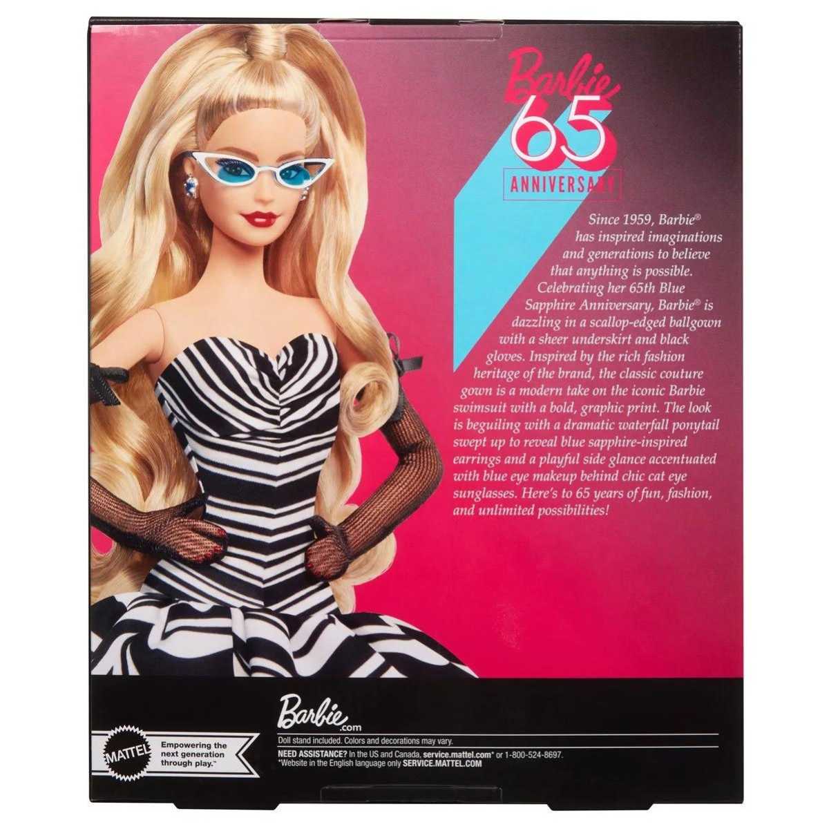 Barbie 65th Blue Sapphire Anniversary Doll with Blonde Hair - Simon's Collectibles