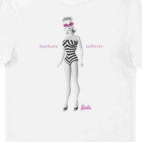 Thumbnail for Barbie BARBARA ROBERTS Iconic Zebra Swimsuit Adult Unisex T-Shirt Tee - Simon's Collectibles