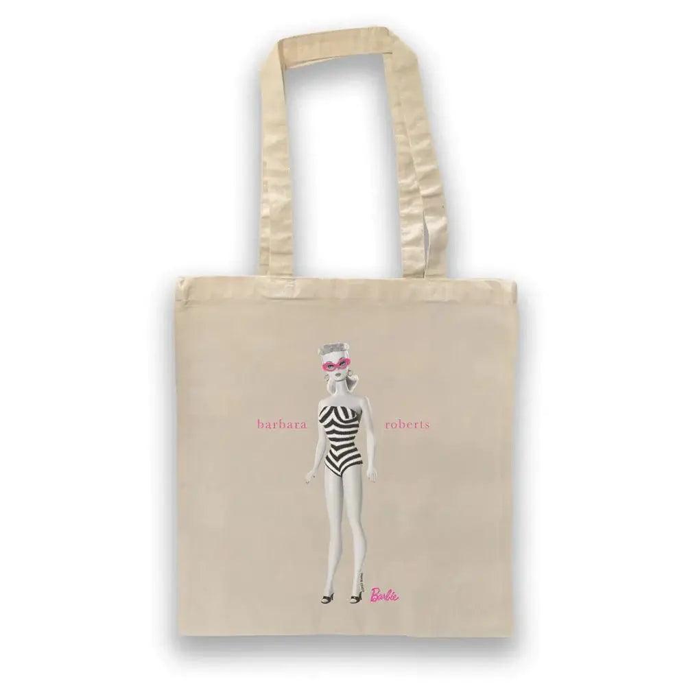 Barbie Barbara Roberts Iconic Zebra Swimsuit Recycled Cotton Tote Bag | Barbie