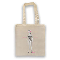 Thumbnail for Barbie Barbara Roberts Iconic Zebra Swimsuit Recycled Cotton Tote Bag - Simon's Collectibles