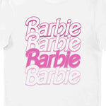 BARBIE BARBIE BARBIE BARBIE Adult Unisex T-Shirt Tee by Barbie in the at T-Shirt section at Simon's Collectibles based in the UK.