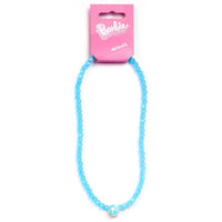 Thumbnail for Barbie™️ Blue Bead Necklace with Barbie Silhouette Charm - Barbie x Carat Shop - Simon's Collectibles