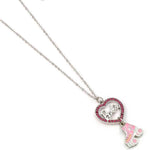 Barbie™️ Crystal Heart and Roller Skate Necklace - Barbie x Carat Shop - Simon's Collectibles