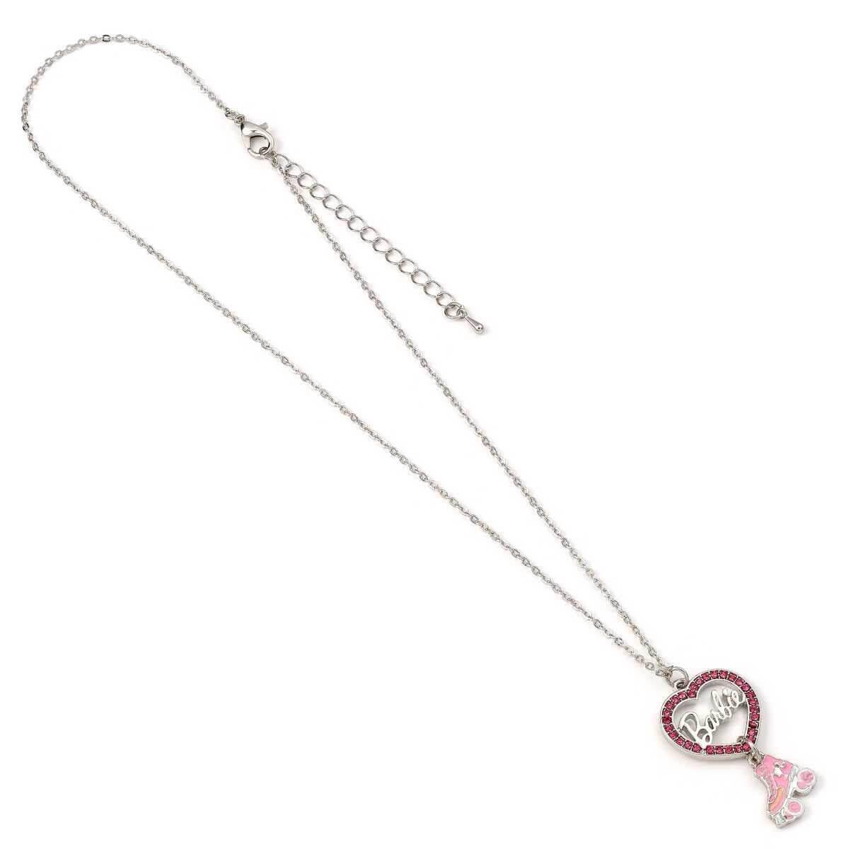 Barbie™️ Crystal Heart and Roller Skate Necklace - Barbie x Carat Shop by Barbie x Carat Shop in the at Necklaces section at Simon's Collectibles based in the UK.