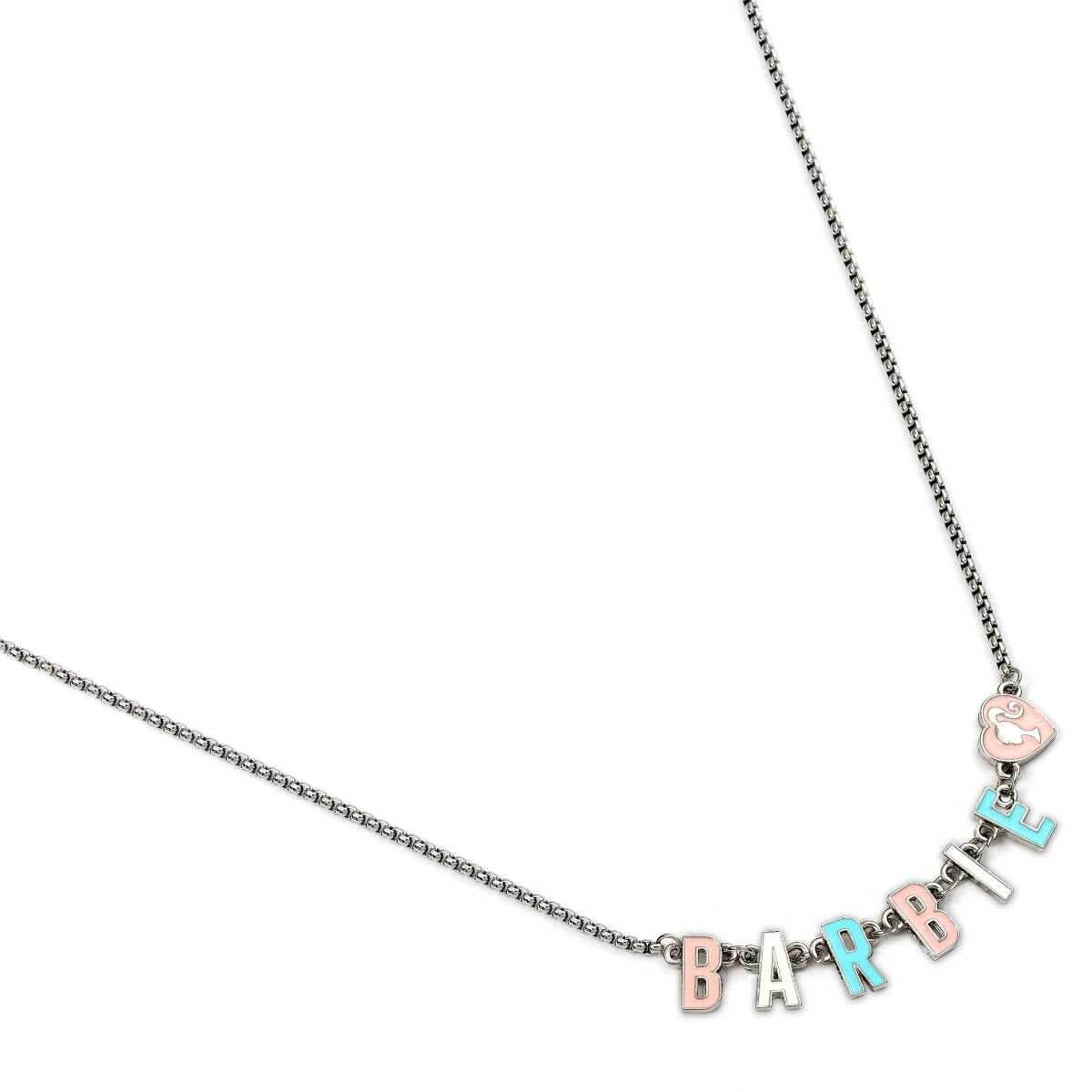 Barbie™️ Enamel Letter Name Necklace - Barbie x Carat Shop by Barbie x Carat Shop in the at Necklaces section at Simon's Collectibles based in the UK.