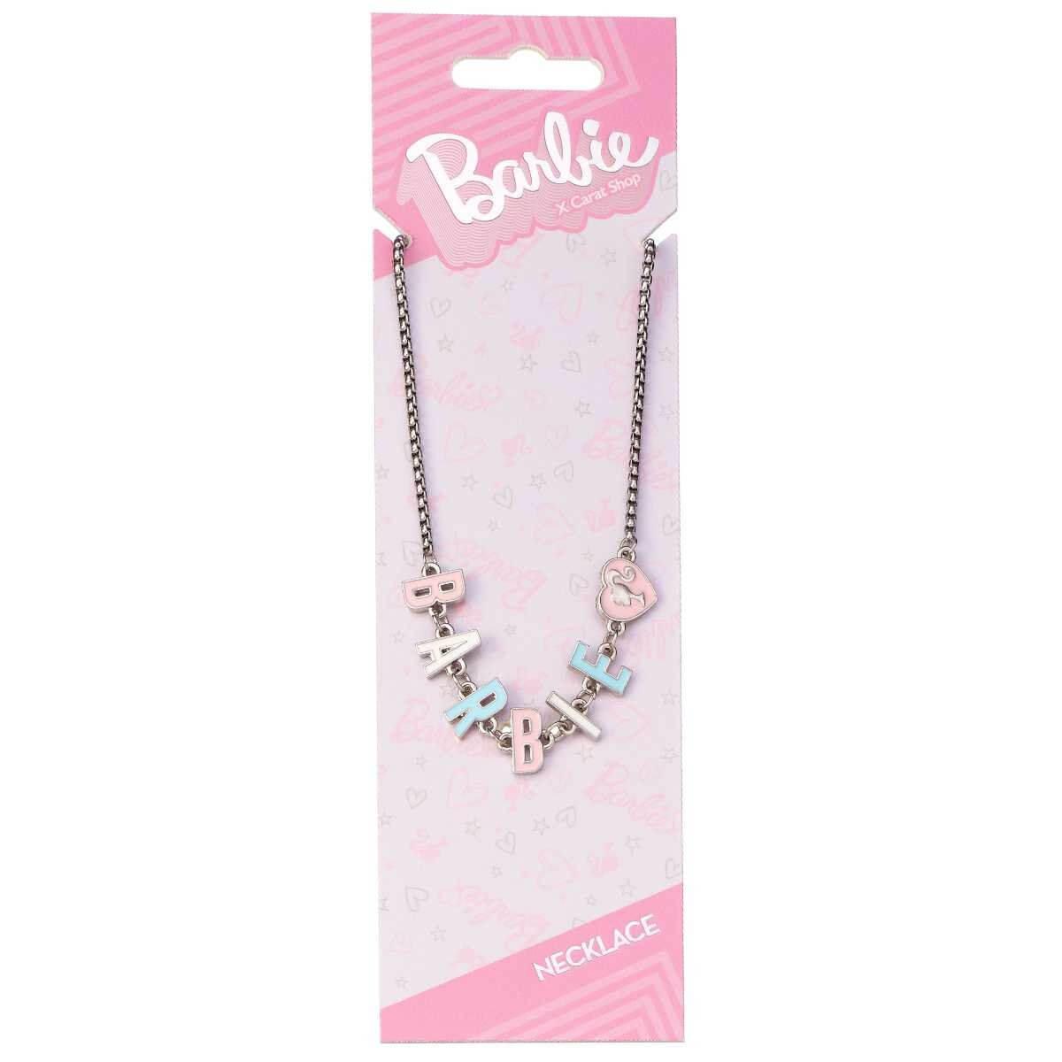 Barbie™️ Enamel Letter Name Necklace - Barbie x Carat Shop by Barbie x Carat Shop in the at Necklaces section at Simon's Collectibles based in the UK.