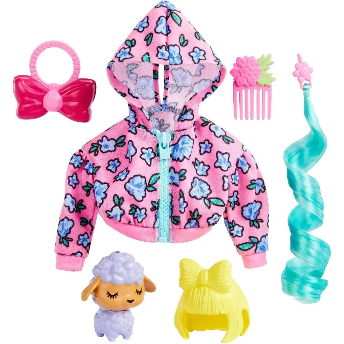 Barbie Extra Pet & Fashion Pack with Pet Lamb, Fashion Pieces & Accessories (Exclusive) | Barbie