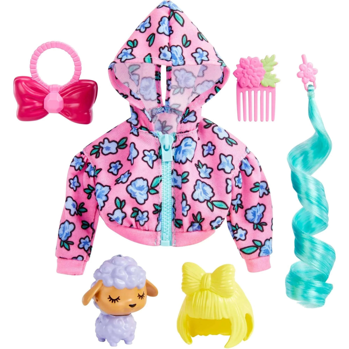 Barbie Extra Pet & Fashion Pack with Pet Lamb, Fashion Pieces & Accessories (Exclusive) - Simon's Collectibles
