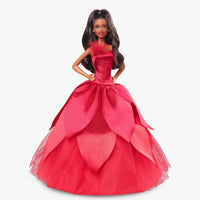 Thumbnail for Barbie Holiday Doll 2022 with Wavy Black Updo Hair - Simon's Collectibles