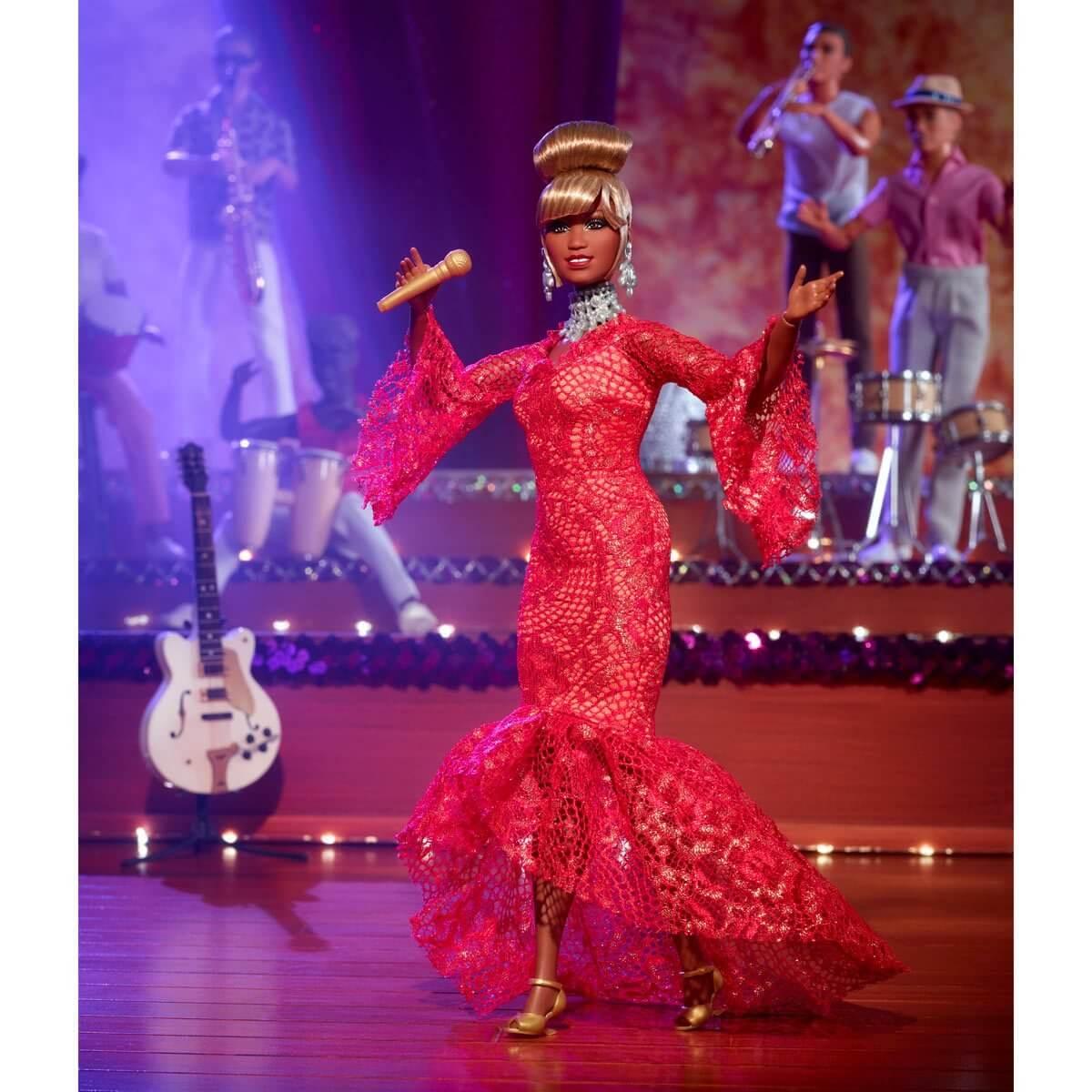 Barbie Inspiring Women Celia Cruz Doll by Barbie in the at Fashion Dolls section at Simon's Collectibles based in the UK.