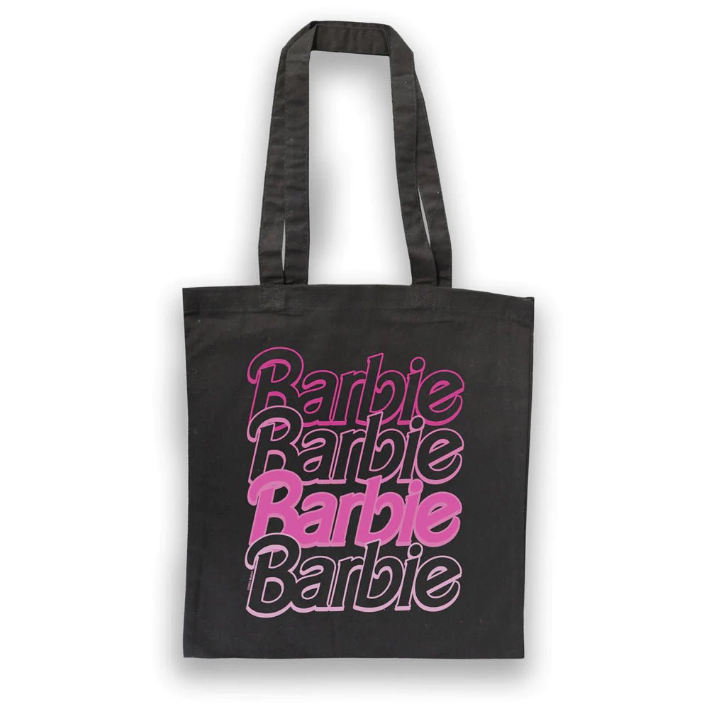 Barbie Logo Black Recycled Cotton Tote Bag - Simon's Collectibles