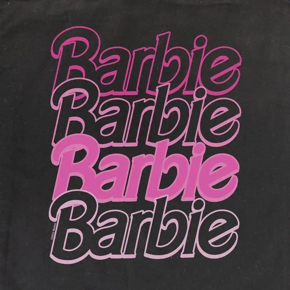 Barbie Logo Black Recycled Cotton Tote Bag | Barbie