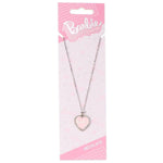 Barbie™️ Pink Enamel Heart Pendant Necklace with Crystals - Barbie x Carat Shop - Simon's Collectibles