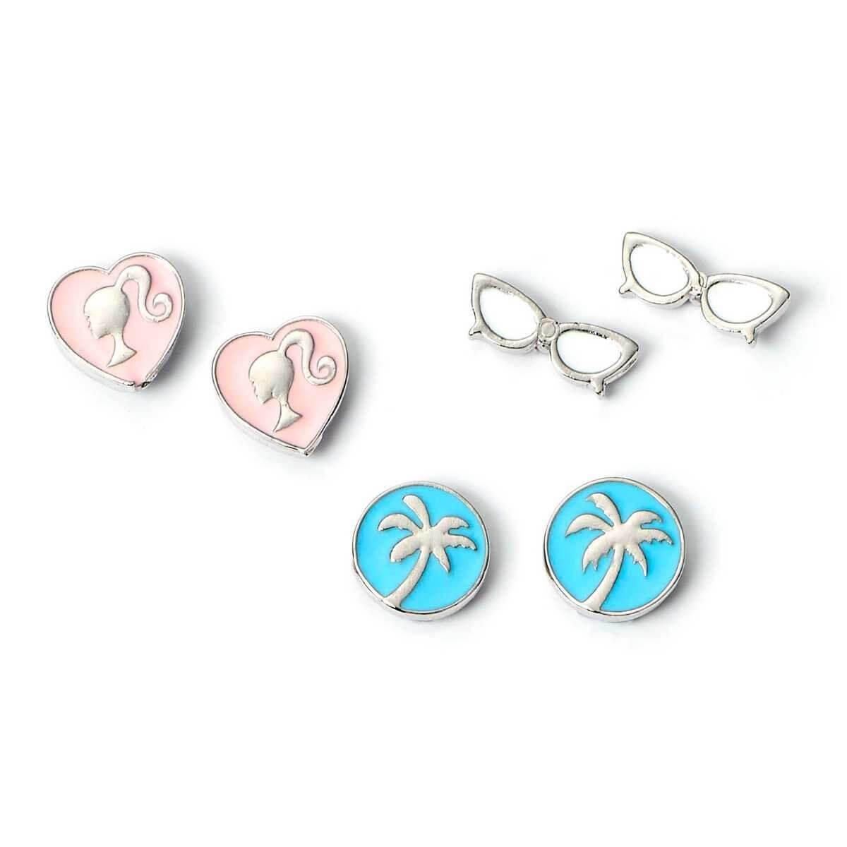 Barbie™️ Set of three Classic Earring Studs - Barbie x Carat Shop by Barbie x Carat Shop in the at Earrings section at Simon's Collectibles based in the UK.