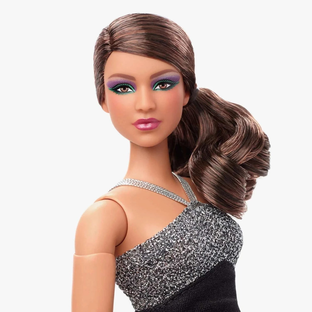 Barbie Signature Barbie Looks Doll #12 with Curvy Brunette Ponytail - Simon's Collectibles
