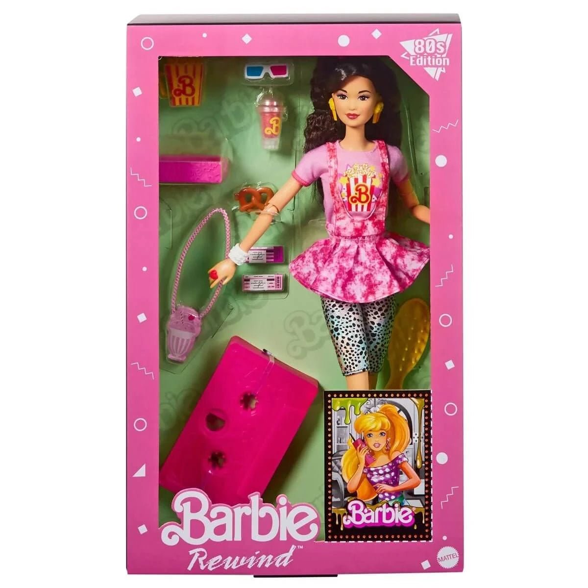 Barbie Signature Barbie Rewind Doll, 80s Edition – MOVIE NIGHT - Simon's Collectibles