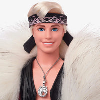 Thumbnail for Barbie Signature Ken Doll in Faux Fur Coat and Black Fringe Vest – Barbie The Movie - Simon's Collectibles