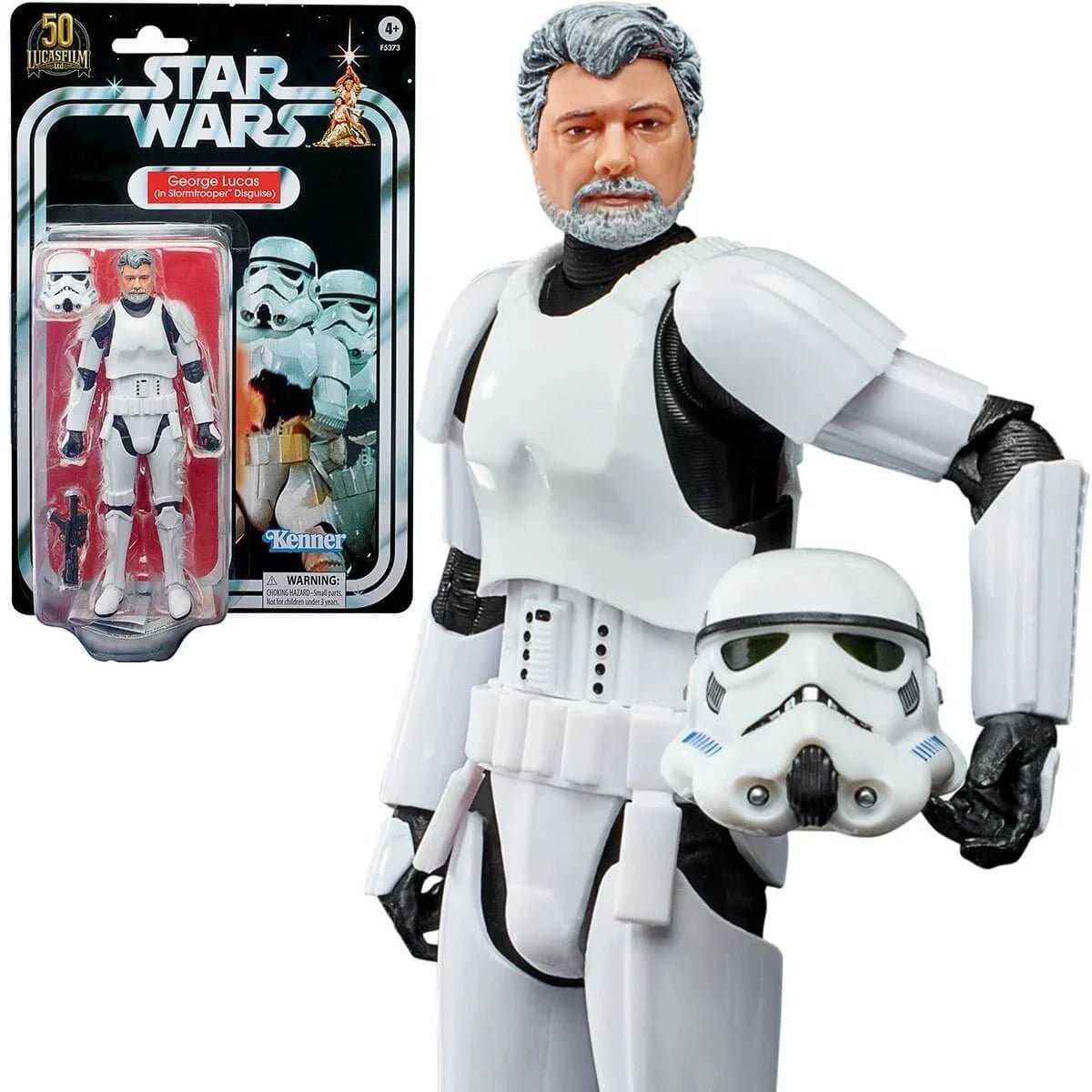 *BOX-DAMAGED* Star Wars The Black Series George Lucas Stormtrooper Disguise 6-Inch Action Figure - Simon's Collectibles