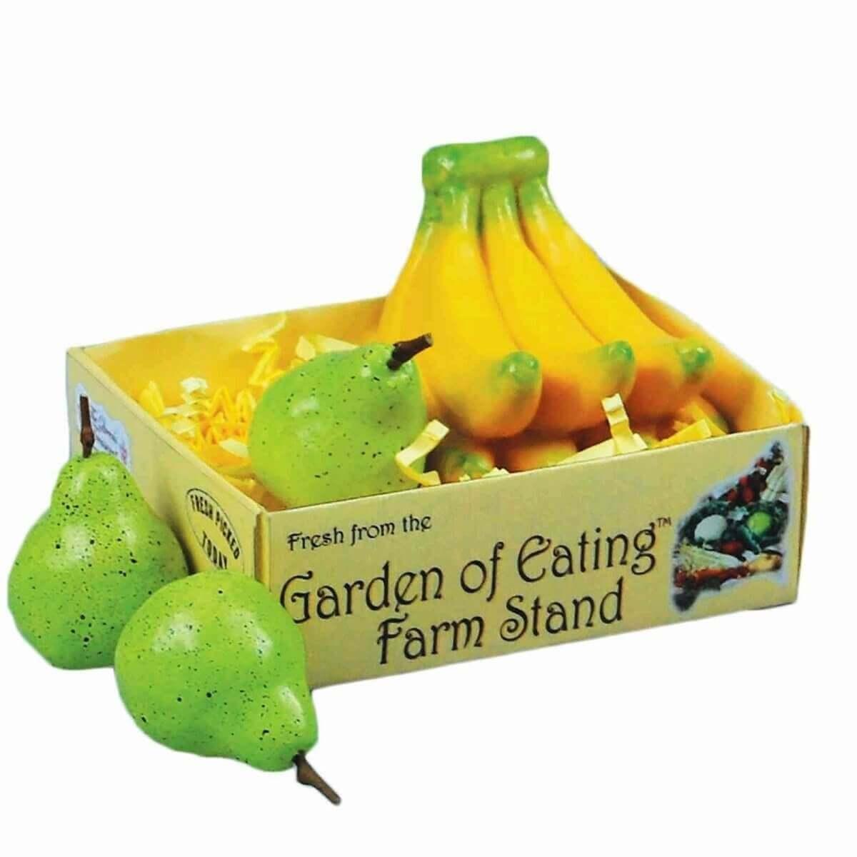 Farm Fresh Banana & Pears, Food Accessories For 18" Girl Dolls by The Queen's Treasures at Simon's Collectibles | Farm Fresh Banana & Pears, Food Accessories For 18" Girl Dolls: Realistic bananas and speckled pears come packed in a reusable crate, sized r