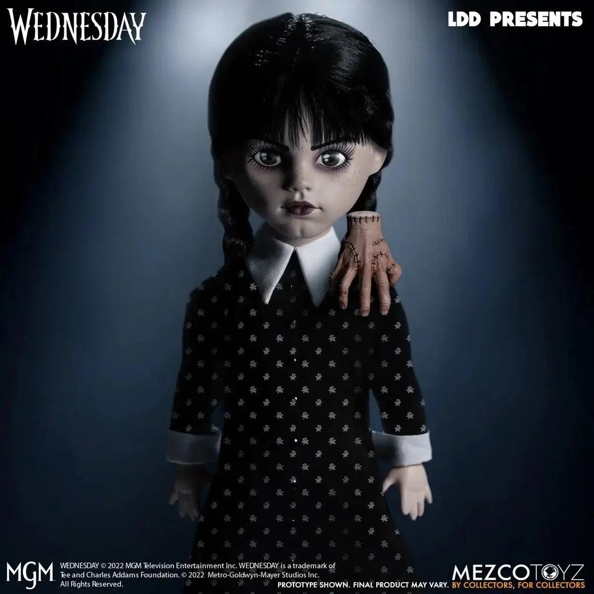 LIVING DEAD DOLLS Presents Wednesday Addams - Netflix by Living Dead Dolls in the at Collector Dolls section at Simon's Collectibles based in the UK.