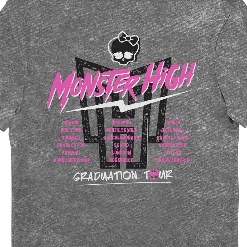 Monster High GRADUATION TOUR Vintage Style Adult Unisex T-Shirt Tee - Simon's Collectibles