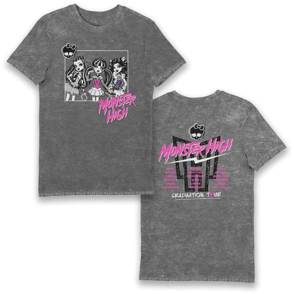 Monster High GRADUATION TOUR Vintage Style Adult Unisex T-Shirt Tee - Simon's Collectibles