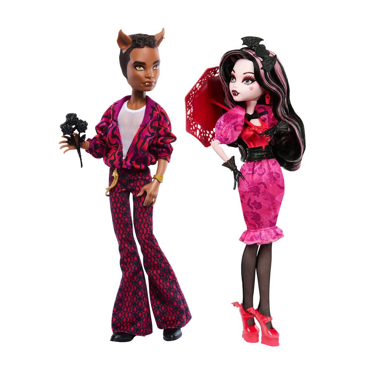 Monster High Howliday Love Edition Draculaura and Clawd Wolf Dolls 2-Pack - Simon's Collectibles