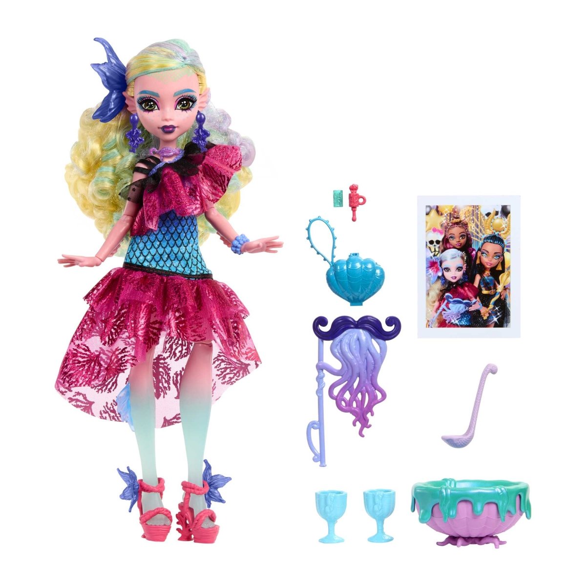 Monster High Lagoona Blue Doll In Monster Ball Party Dress With Accessories - Simon's Collectibles