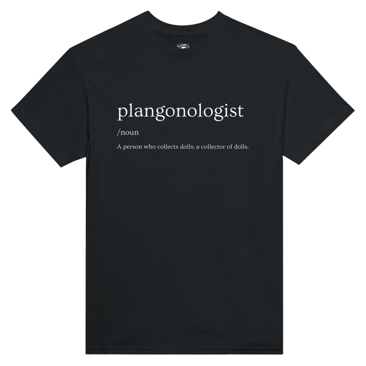'Plangonologist' Definition Heavyweight Unisex Crewneck T-shirt - Doll Collector - Simon's Collectibles