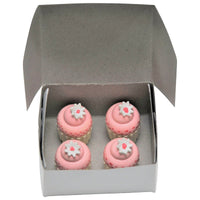 Thumbnail for Set of 4 Mini Daisy Cupcakes, Accessory for 18 Inch Dolls - Simon's Collectibles