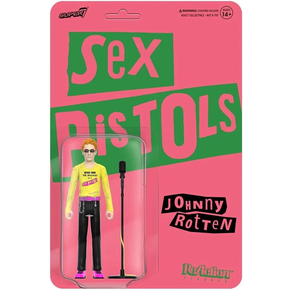 Sex Pistols Johnny Rotten (Never Mind the Bollocks) 3 3/4-inch ReAction Figure | Super7