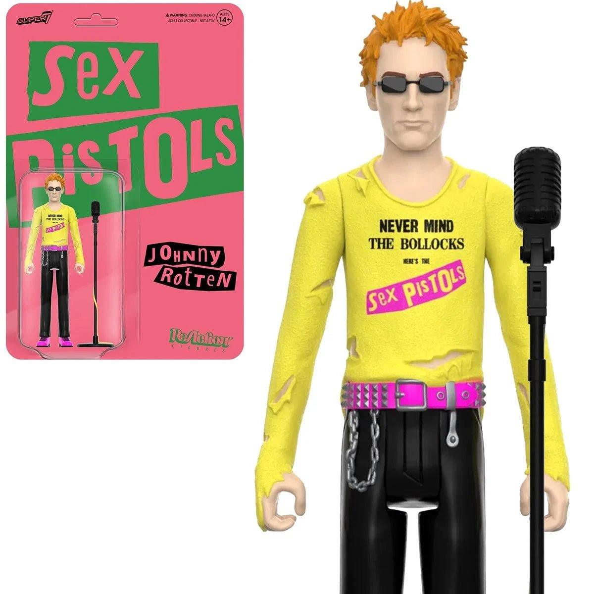 Sex Pistols Johnny Rotten (Never Mind the Bollocks) 3 3/4-inch ReAction Figure by Super7 in the at Action & Toy Figures section at Simon's Collectibles based in the UK.