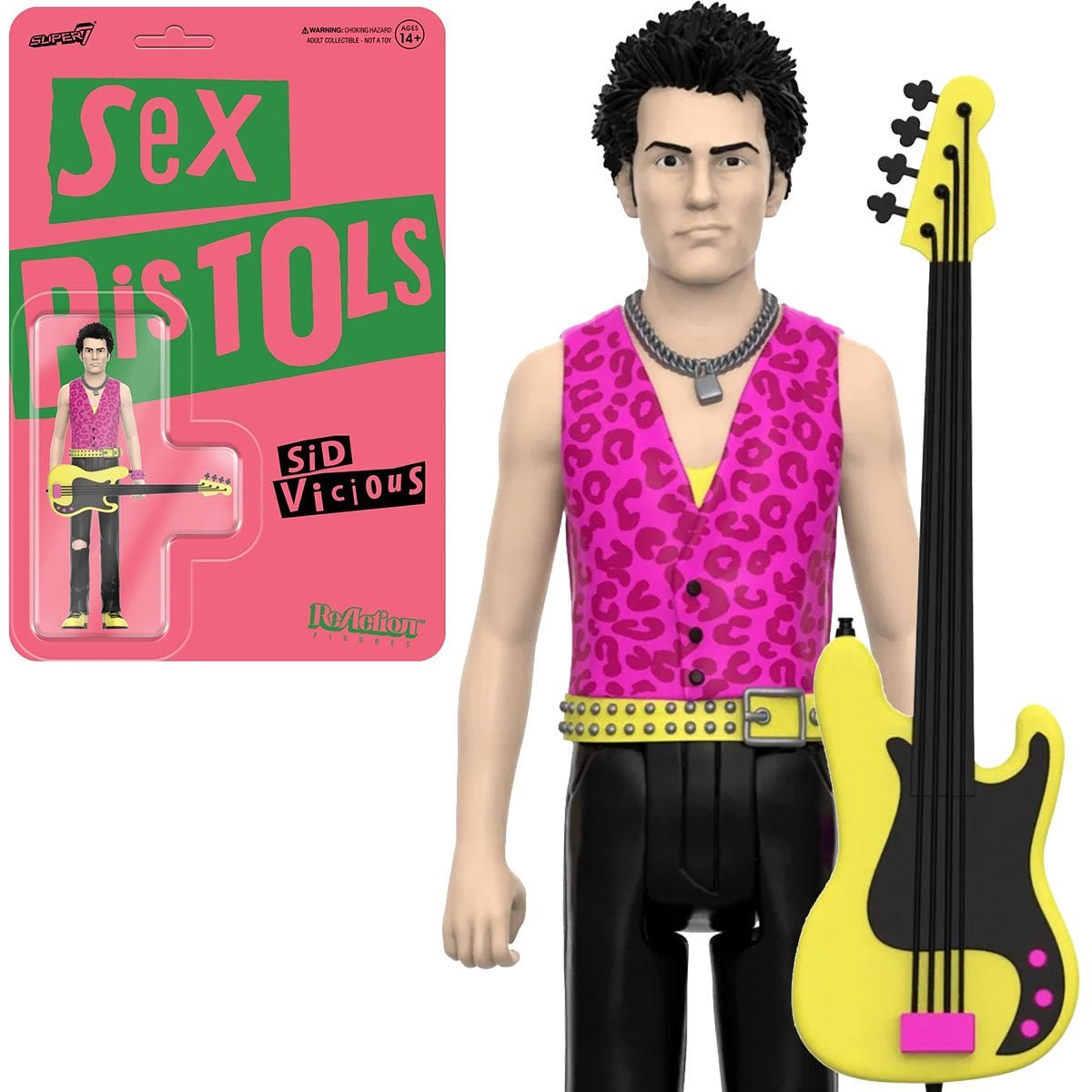 Sex Pistols Sid Vicious (Never Mind the Bollocks) 3 3/4-inch ReAction Figure - Simon's Collectibles