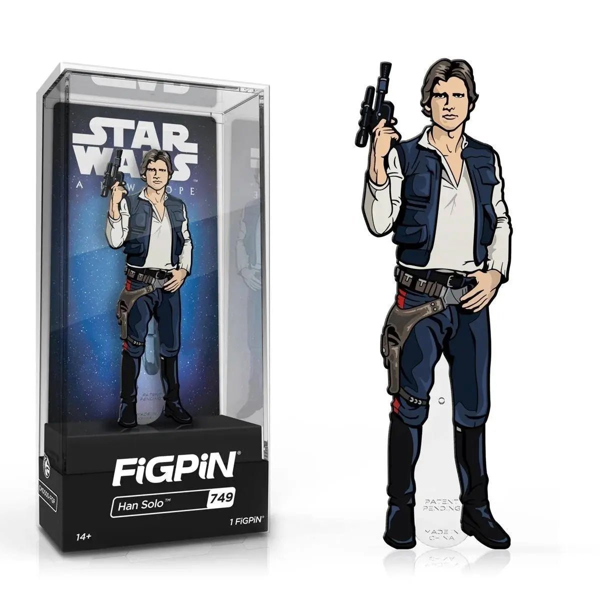 Star Wars: A New Hope Han Solo FiGPiN 3-Inch Enamel Pin #749 - Simon's Collectibles