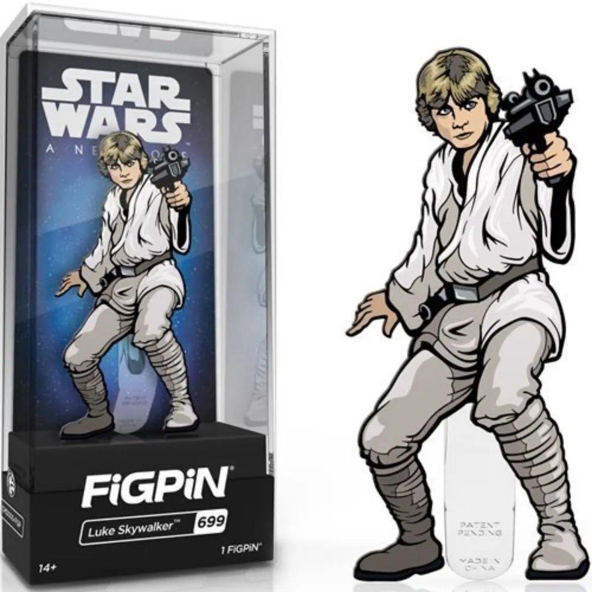 Star Wars: A New Hope Luke Skywalker FiGPiN 3-Inch Enamel Pin #699 by FiGPiN in the at Collectible Pins section at Simon's Collectibles based in the UK.