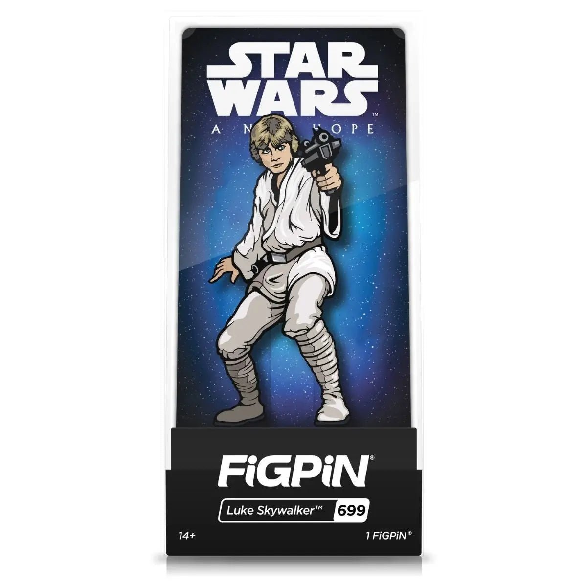 Star Wars: A New Hope Luke Skywalker FiGPiN 3-Inch Enamel Pin #699 - Simon's Collectibles