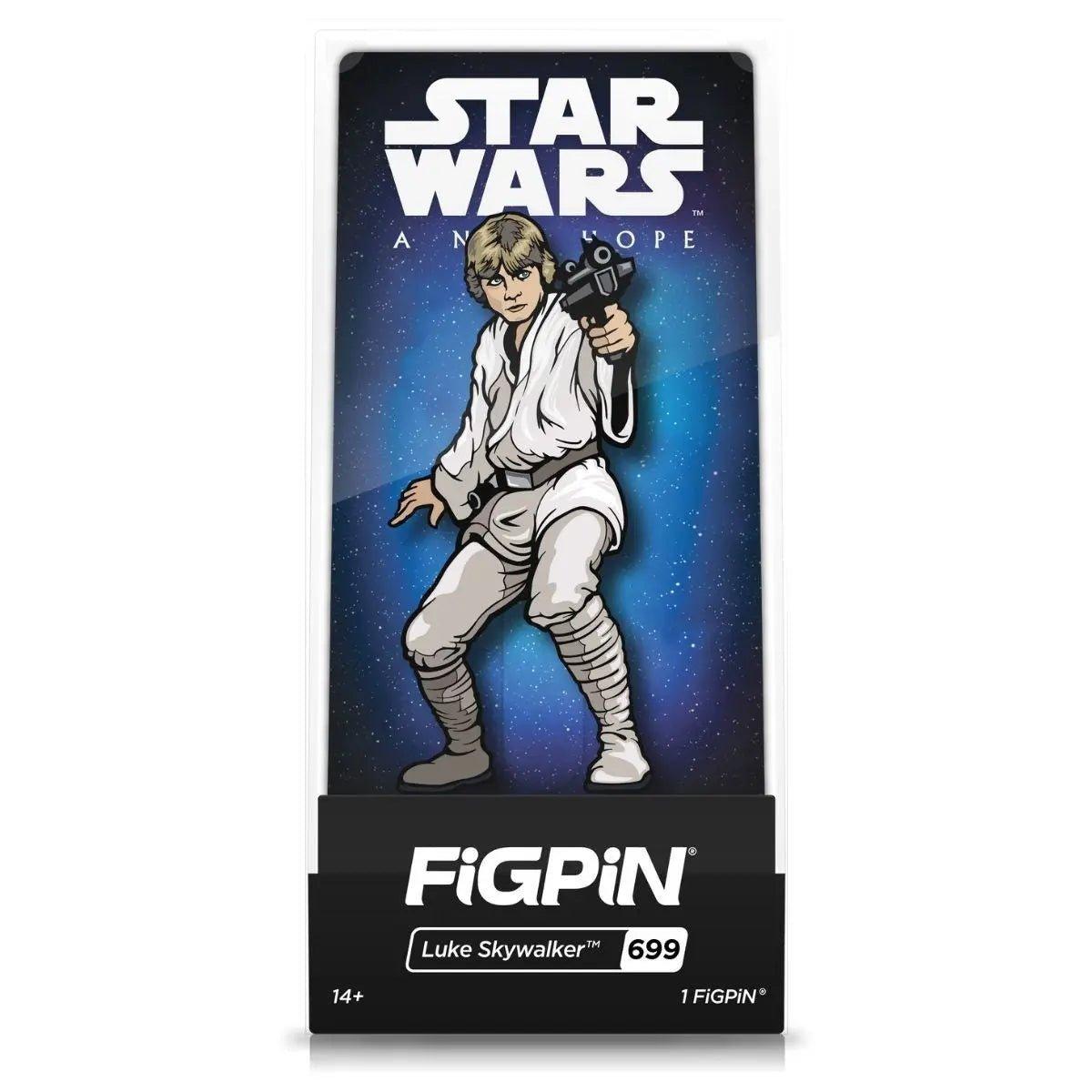Star Wars: A New Hope Luke Skywalker FiGPiN 3 - Inch Enamel Pin 699 - Simon's Collectibles