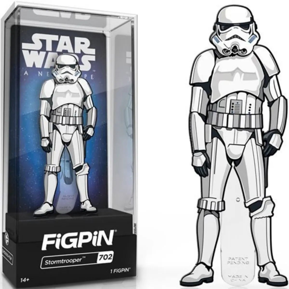 Star Wars: A New Hope Stormtrooper FiGPiN 3-Inch Enamel Pin #702 - Simon's Collectibles