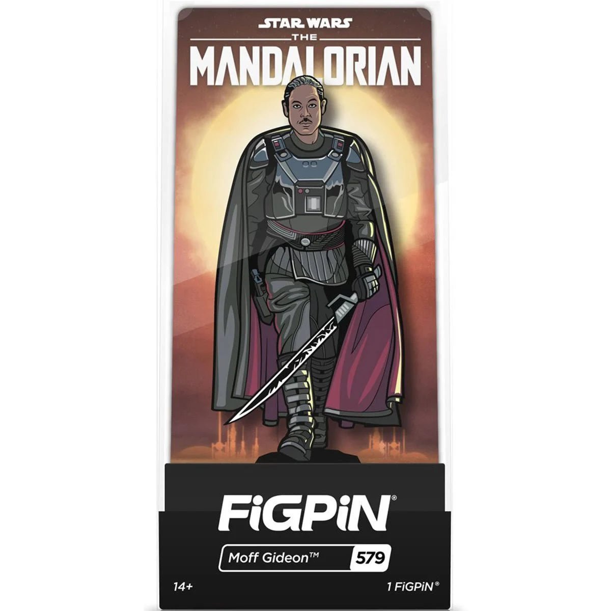 Star Wars: Mandalorian Moff Gideon FiGPiN Classic Pin #579 - Simon's Collectibles